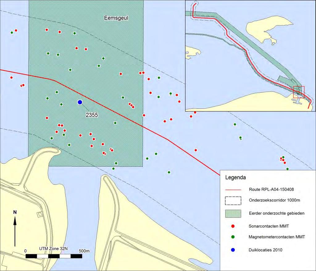 Inventariserend veldonderzoek (opwaterfase) Offshore kabeltracé COBRAcable Overlap onderzoek vaarweg Eemshaven - Noordzee Afbeelding 19.