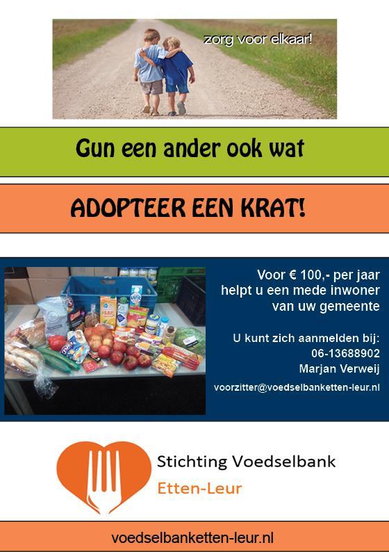 Ook dit jaar zijn we actief bezig geweest met de flyer actie; via Facebook en onze website.