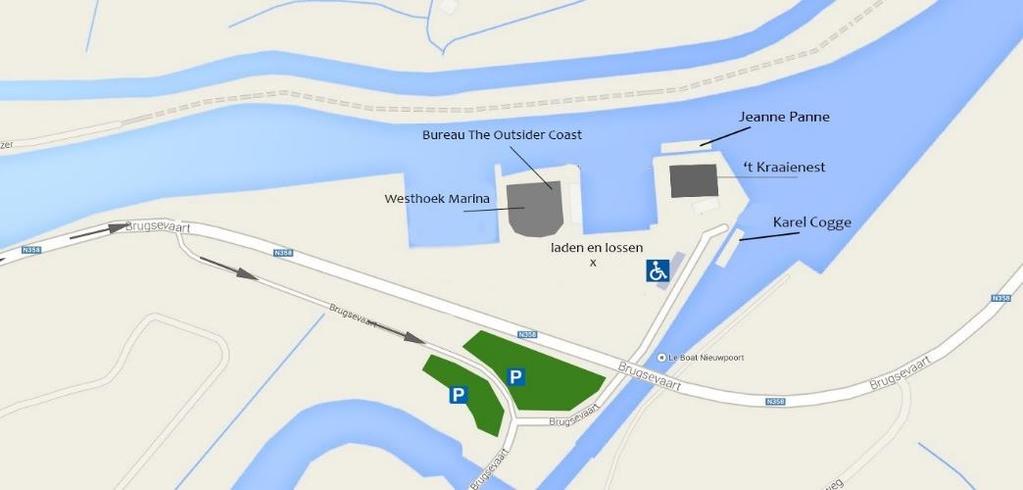 Wegwijzer Auto via Nieuwpoort Vanuit het binnenland neemt u de E40 richting Veurne. U neemt afslag 3 Nieuwpoort. Vervolgens rijdt u richting Nieuwpoort-Stad.