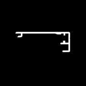 \ \ 297 714-900 # Alu afdekprofiel voor geleider 297 94-900 (* = structuurlak) RAL 9005 zwart* 7,0 4452 113-000 RVS inbusbout M 4 x 10 cilinderkop (voor bevestiging van afdekprofiel 297 714- aan