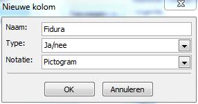 ) het veld Fidura toevoegen. U doorloopt de volgende stappen: 1. Klik op het menu Beeld en kies voor Weergave wijzigen. a. Office 2007: Beeld -> Huidige weergave -> Weergaven bepalen b.