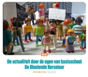 Stopmotion L6 Het 6e leerjaar maakt een stopmotionfilm. Wat is eigenlijk een stopmotionfilm? Dat zijn honderden foto s na elkaar voor ongeveer 2 minuten.