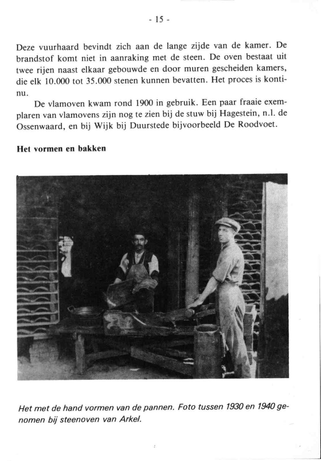 Tussen Rijn en Lek 1981 2. - Dl.15 2 15 - Deze vuurhaard bevindt zich aan de lange zijde van de kamer. Debrandstof komt niet in aanraking met de steen.