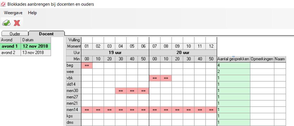 Blokkade bij docenten 1. 2. 3.