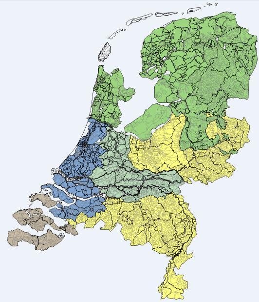 Watervraag en beschikbaarheid per regio Uitvoer