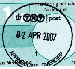 Status 2007: Postagent Nieuwe Stijl (PNS) (adres in 2016: Albert