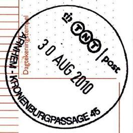 augustus 2010: Postkantoor (adres in 2016: Bruna) ARNHEM - KRONENBURGPASSAGE 45