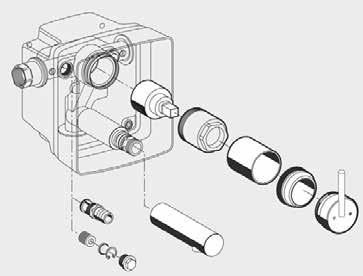 Onderdelen voor inbouw wanduitloop LINUS W-EH-M Productgroep 19 Bedieningsgreep LINUS W-EH-M voor wandinbouw kraan mengwater chroom, VE 1, G: 0,17 kg/st.