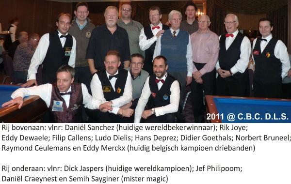 04/02/2011 DLS TE GAST OP ANTWERP DIAMOND BILLIARD WEEK Dankzij Eddy konden we dit keer met een ruime delegatie van 8 personen genieten van een
