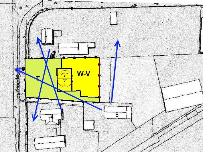 Spoorpad ongenummerd Geffen, pag. 11 van 56 Figuur 5: Beeld van de beoogde herontwikkeling rekening houdend met zichtlijnen in de omgeving van het plangebied 3.