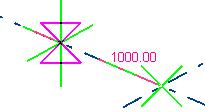 Knop Snap posities Beschrijving Symbool Snap referentie lijnen/punten Snappen naar referentie lijnen/punten Snap geometrie lijnen/punten Snappen naar lijnen/ punten van objecten Knop Aanwijsbare