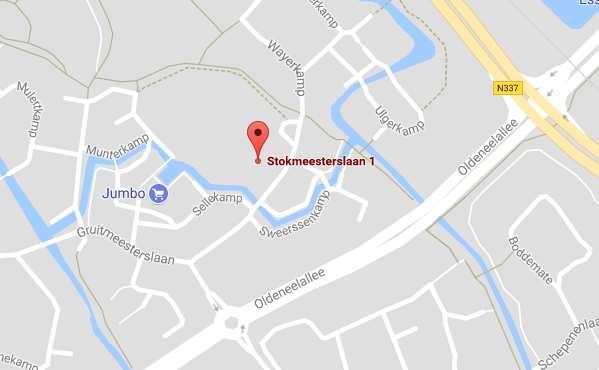 Algemene gegevens Adresgegevens Stokmeesterslaan 1 8014 GM Zwolle Oppervlakte Totaal ca. 495 m² b.v.o. Begane grond ca. 495 m² b.v.o. Te huur vanaf ca. 495 m² b.v.o. Kadastrale gegevens Zwolle/L/2571 (ged.