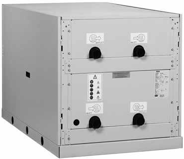 VOORDELEN VOOR DE KLANT Kenmerken --Klein benodigd vloeroppervlak --Scroll-compressoren en R-410A koudemiddel --Pomp met variabel debiet --Low-noise optie (-3 db(a)) --Stapelen van twee units voor