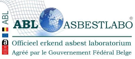 2013-2015 De Gucht Eduard / Abl Asbestlabo U ontving van ons labo een mail ( PDF file ) met verslag van