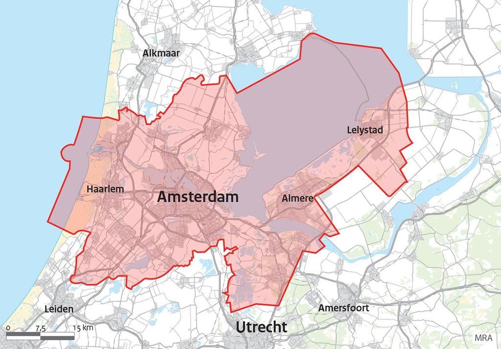 1.3 Scope: 61 P+R locaties Metropoolregio Amsterdam De scope van het onderzoek is vastgesteld op 61 P+R locaties 3. In bijlage 1 is een overzicht te vinden met de P+R locaties in kaart.