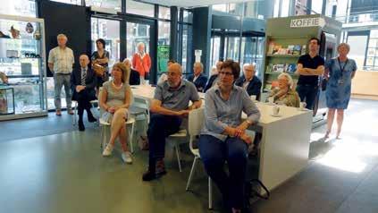 Wethouder Marcel Fluitman, opening tentoonstelling over prof. De Monté ver Loren in het HIP, april 2018.