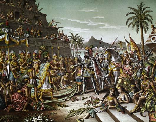 In 1519 ontmoette Hernán Cortés de Azteekse keizer Moctezuma 6. Die ontmoeting lag aan de basis van de komst van cacao naar Europa.