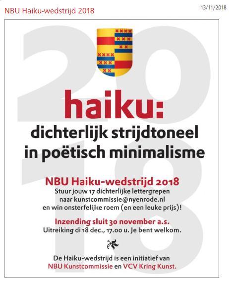 Voor Haiku Stichting Nederland zijn twee Key Performance Indicatoren (KPI) geselecteerd. Dit zijn het aantal gebruikers per jaar op haiku.nl en het aantal inschrijvers dat zich via haiku.