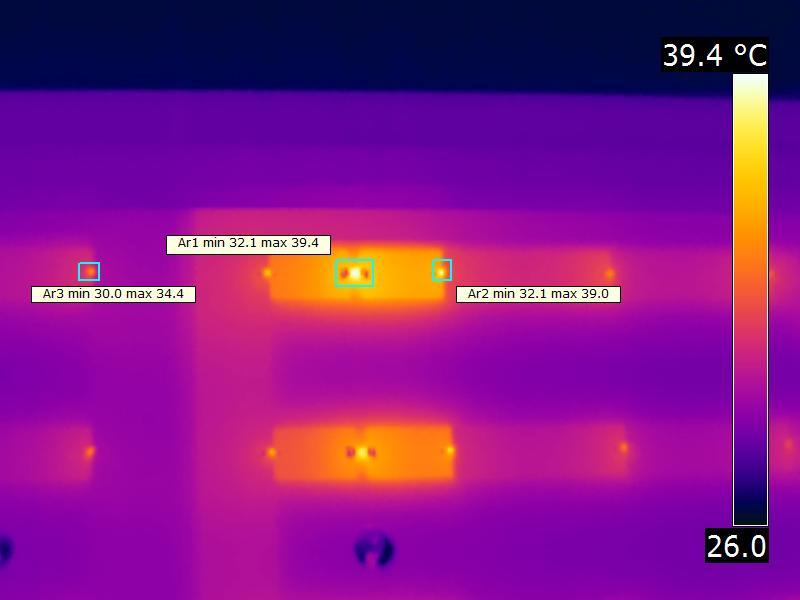 Temperatuurplaatje(s) status lamp omgevingstemperatuur gereflecteerde schijnbare temperatuur camera > 2 uur aangestaan 263 graden C 263