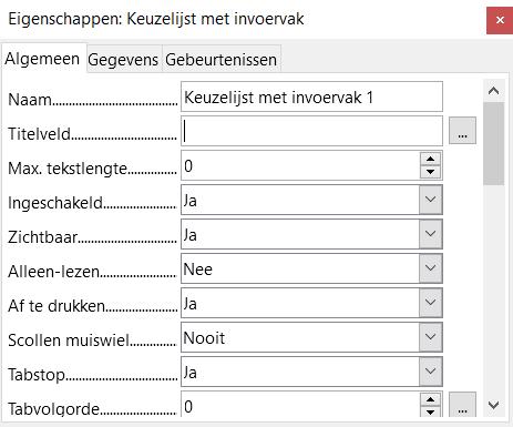 Besturingselementen configureren Na het invoegen van besturingselementen kunt u deze instellen, zodat uiterlijk en gedrag daarvan aan uw wens voldoen.