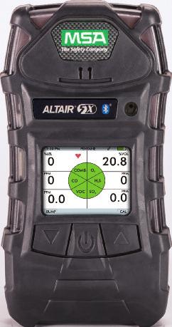 ALTAIR serie gasdetectors ALTAIR 5X Wireless Multigasdetector met MSA XCell sensoren De ALTAIR 5X multigasdetector voor brandbare gassen, O₂ en detectie van giftige gassen is net zo sterk en