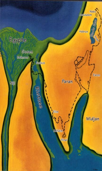 Laten we beginnen met Numeri. De Israëlieten zwerven jaren en jaren door de woestijn.