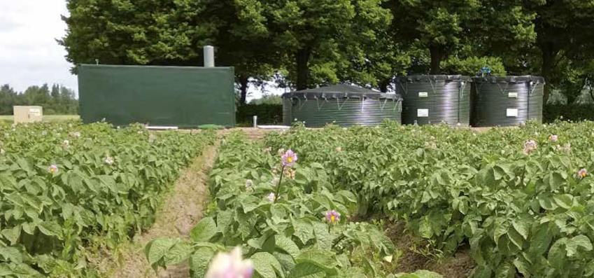 van het drainagewater. De limiet gesteld aan de saliniteit voor opslag van water in de ondergrond was een EGV van 1,8 ms/cm. Drainwater met een hogere EGV werd naar het oppervlaktewater geloosd.