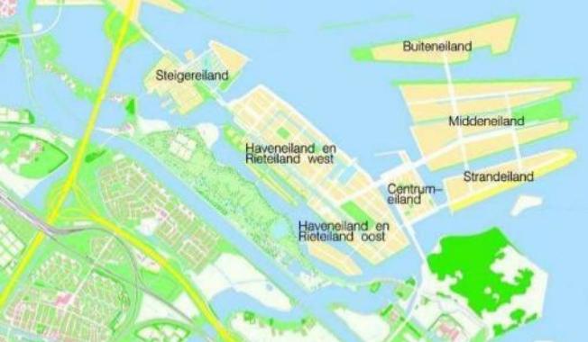 figuur 3.1 Het Centrumeiland IJburg te Amsterdam In figuur 3.