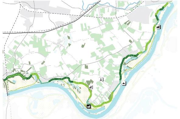 De effecten op kwel zijn beperkt. Daar waar de dijk komt te liggen, zullen mogelijk watergangen verdwijnen waardoor het waterhuishoudkundig systeem wordt verstoord.