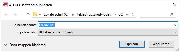 U kunt dit bestand verplaatsen naar de modelmap van een ander bestaand model waar u de gebruikerscomponent wilt gebruiken. U moet in dat model het *.uel bestand weer importeren.