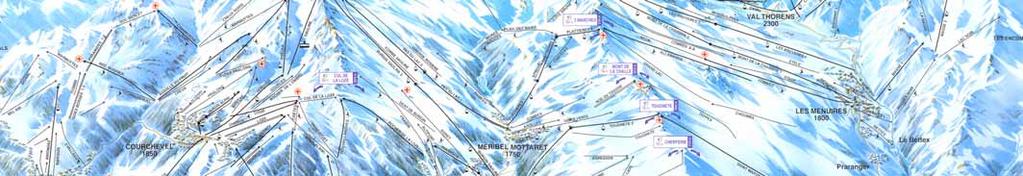 Aantrekkelijk skigebied met 600 km aan pistes (Les Trois Vallées), hoogte van 1300m tot 3200m 334