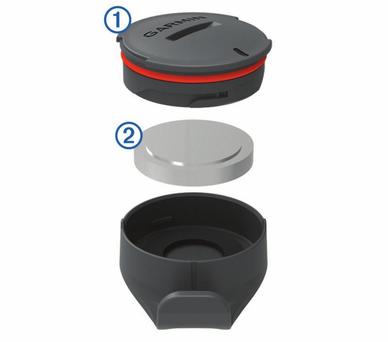 De batterij van de hartslagmeter vervangen 1 Gebruik een kleine kruiskopschroevendraaier om de vier schroeven aan de achterkant van de module te verwijderen. 2 Verwijder de deksel en de batterij.