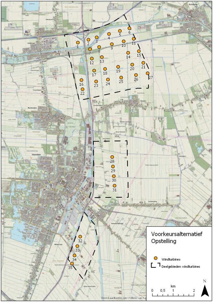 26 Figuur S.11 Weergave VKA Windpark N33 VI.5 Effectbeoordeling VKA Voor het definitieve voorkeursalternatief (Figuur S.