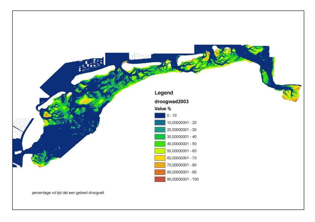 4.8 Regionaal geschikt Tot nu toe wordt bij het RIKZ de vlakdekkende laserdata niet gebruikt, maar alleen de strandprofielen die maar een heel klein percentage van de gehele datahoeveelheid