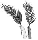 -5- Uitnodiging Palmzondag Jezus werd ingehaald met palmtakken in Jeruzalem. Ook wij zullen dat doen! Jullie mogen met je eigen Palmpasentak in de St. Nicolaaskerk komen.