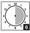 Laat de lenzen ten minste 6 uur (zie afbeelding 6) of gedurende de nacht ondergedompeld staan om de oplossing te neutraliseren. 10. Neem uw lenzen uit de lenshouder. 11.