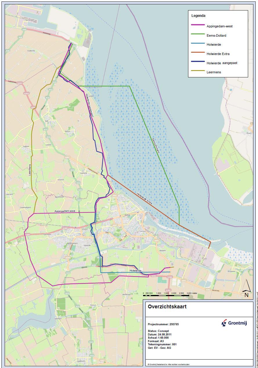 Inleiding Ook is naar voren gekomen dat delen van het Holwierde-tracé bestaande (bedrijfs)gebouwen en/of woningen doorkruisen. Dit is niet wenselijk.