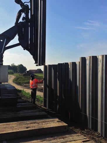 Voor toepassingen met gemiddelde tot strenge eisen met betrekking tot de lekweerstand zijn damwandprofielen met afgedichte of gelaste sloten vereist.