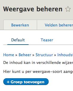 LES 9 1. VOORBEREIDING 1. Download en installeer de module Field group 2. Download en installeer de module @font-your-face. Zet hier de hoofdmodule aan en de Google Fonts.