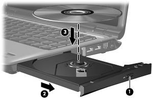 Optische-schijfeenheid gebruiken Met de optische-schijfeenheid kunt u cd's en dvd's afspelen, kopiëren en samenstellen, afhankelijk van het type optische-schijfeenheid van uw computer en de software