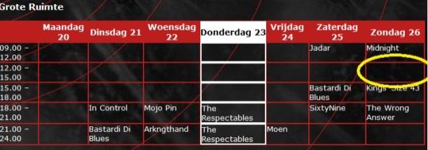 7. Om een blok te reserveren via de website, dien je dit minimaal 2 dagen van te voren aan