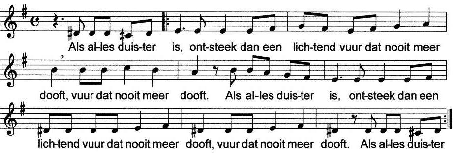 6 koor Wij bidden, Heer, sta op en kom in heerlijkheid! Op U staat onze hoop die onze herder zijt! 7 allen Uw schapen zijn in nood, uw naam wordt niets geacht.