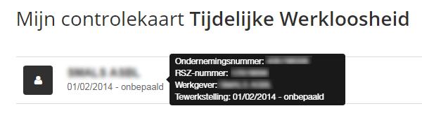 Indien u (nog) niet ingeschreven bent bij een uitbetalingsinstelling voor een van de maanden waarin u werkloos was, dan verschijnt er een waarschuwing die u vraagt om contact op te nemen met een