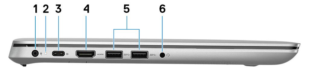 3 Netwerkaansluiting Hierop kunt u een Ethernet (RJ45) kabel aansluiten vanaf een router of een breedbandmodem voor netwerk- of internettoegang.