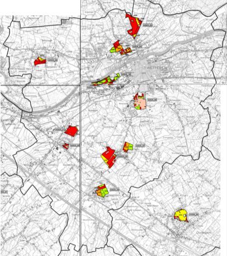 gebieden die principieel vanuit het Vlaamse beleidskader niet kunnen worden ontwikkeld.