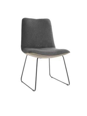 zonder armleuning; ook met tweekleurige bekleding mogelijk (binnen/buiten) CHIC CHIC Coquille d assise avec galon sur la périphérie avec ou sans accoudoirs; possible aussi avec revêtement bicolore