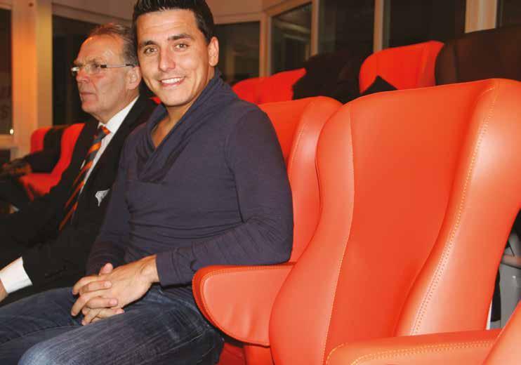 Jan Smit kiest ook voor het comfort van BCS bij zijn FC Volendam De VIP stoelen van BCS Europe zijn in alle opzichten anders dan