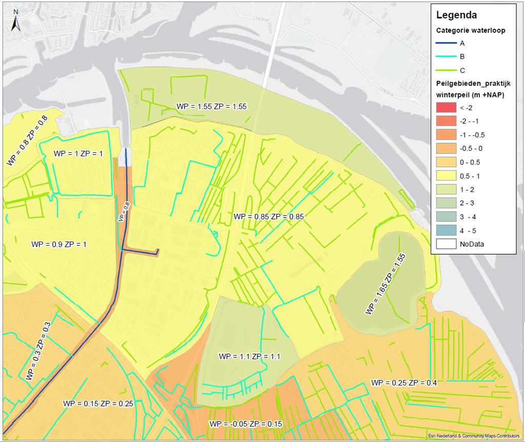 2.4 Oppervlaktewatersysteem en peilbeheer Waterschap Rivierenland legt essentiële informatie over wateren vast in de legger.