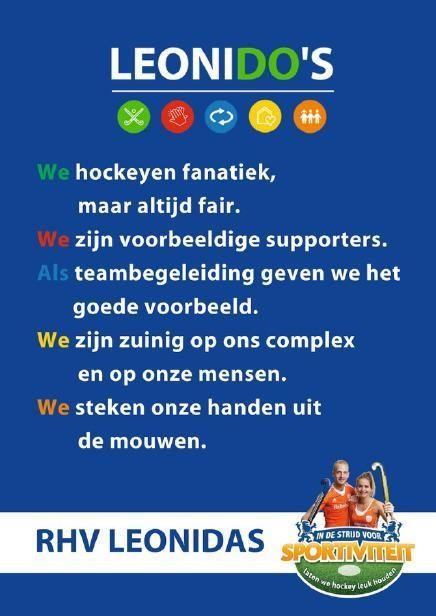 Sportiviteit en respect Niks missen? Er gebeurt zo ontzettend veel bij Leonidas, dat we lang niet alles kwijt kunnen in deze nieuwsbrieven.