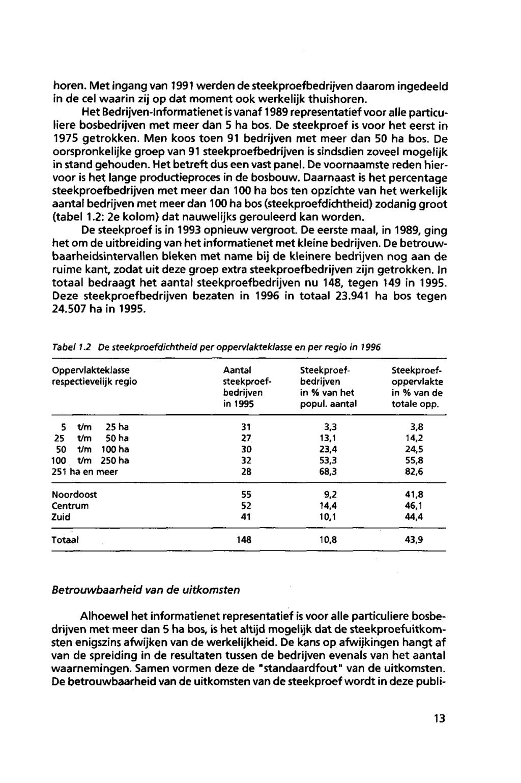 horen. Met ingang van werden de steekproefbedrijven daarom ingedeeld in de cel waarin zij op dat moment ook werkelijk thuishoren.